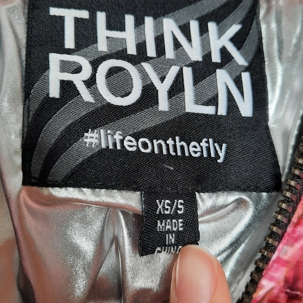 Think Royln The Heroine Quilted Python-Print Crop… - image 5